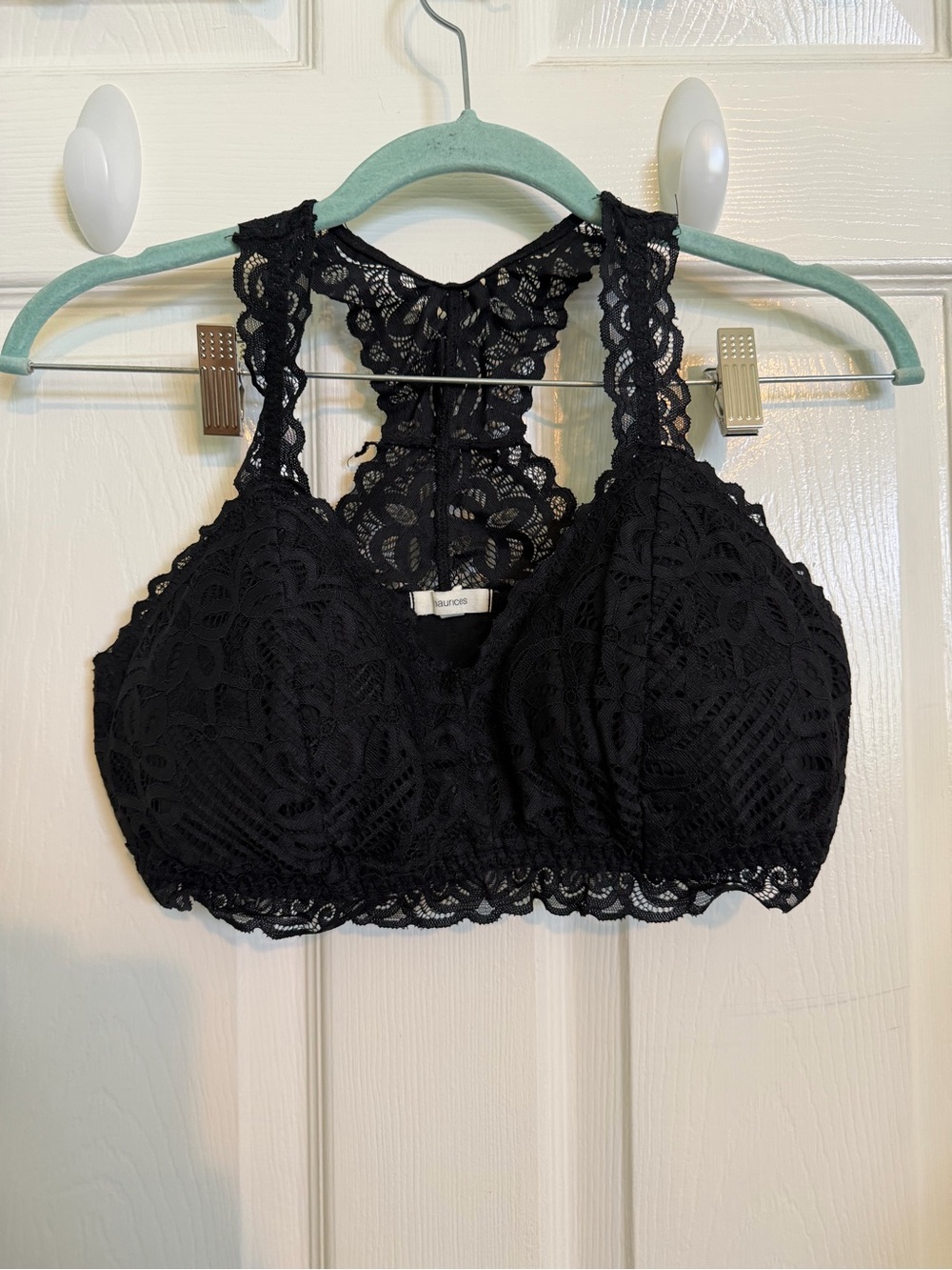 Maurices Black Lace Racerback Bralette